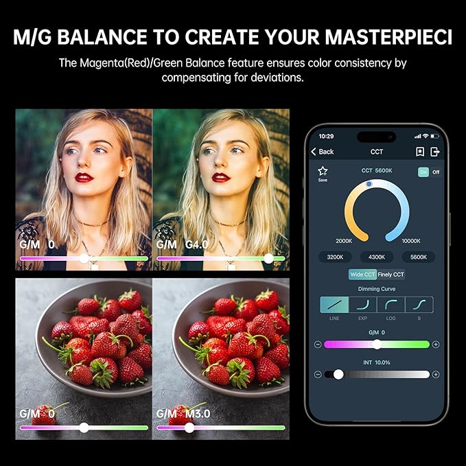 GVM RGB 300W Video Light Kit - Image 5