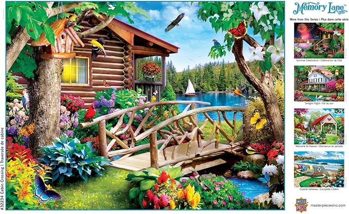 MasterPieces - 300 Piece Jigsaw Puzzle, Large EZ Grip Shapes, Cabin Crossing - Image 8