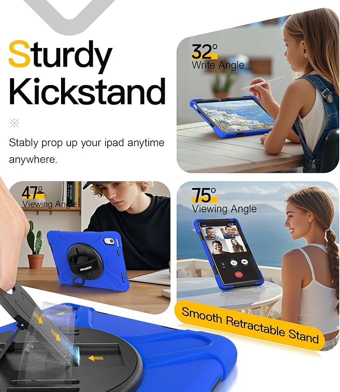 BRAECN for iPad 11th/10th Generation case 11/10.9 inch 2025/2022 Heavy Duty - Image 5