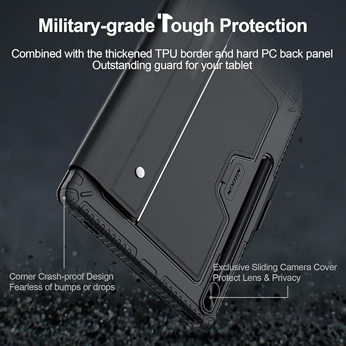 Nillkin for Samsung Galaxy S7 FE/ S7+ Plus/ S8+ Plus 12.4 Inch Keyboard Case - Image 5