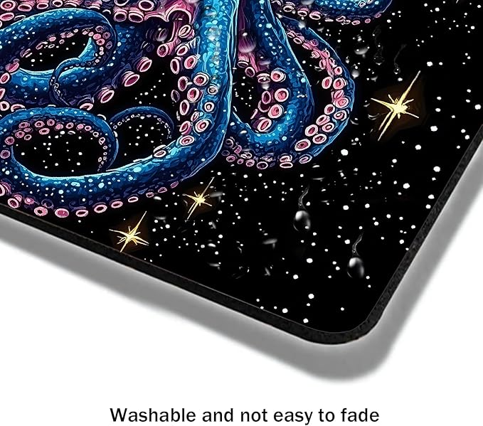 Mouse Pad, Cute Cool Blue Octopus Mouse Pads - Image 4
