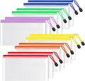 SUNEE Plastic Mesh Zipper Pouch 4.6x9.2 in, Small Water-Resistant Zip Bag by SUNEE