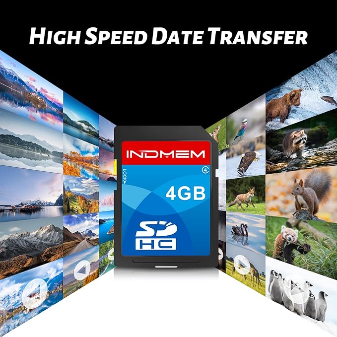 INDMEM SD Card 4GB, 8 Packs Class 4 4GB Flash Memory Card MLC Standard Secure - Image 6