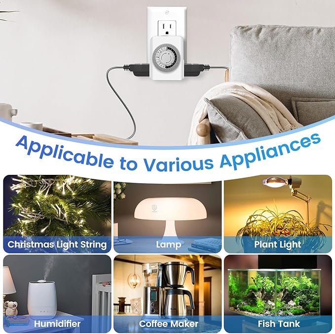 Outlet Timer, Timers for Electrical Outlets Indoor - Image 4