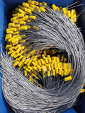 35" Steel Wire Cable Seals Tamper Resistant Security Seal Tags Numbered by LeadSeals