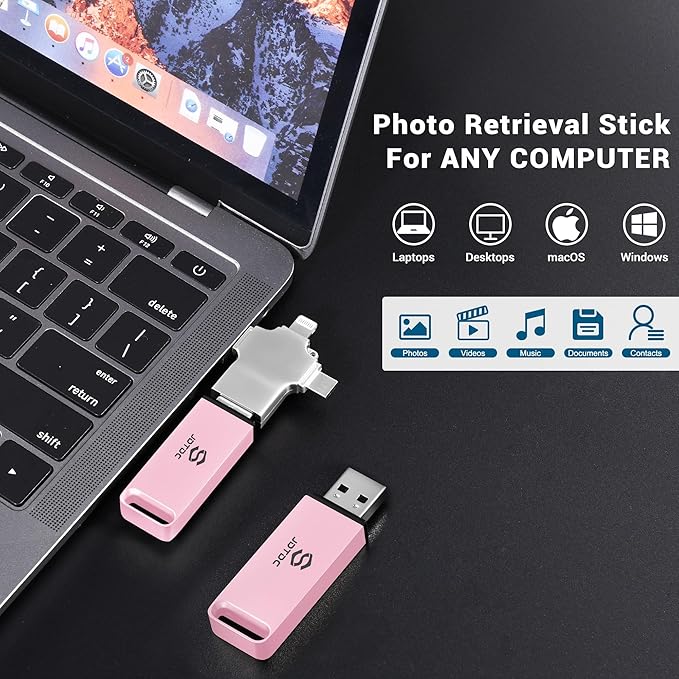 Multiport-Photo-Stick-USB-Flash-Drive 128GB | Truly Automatic Backup - Image 4