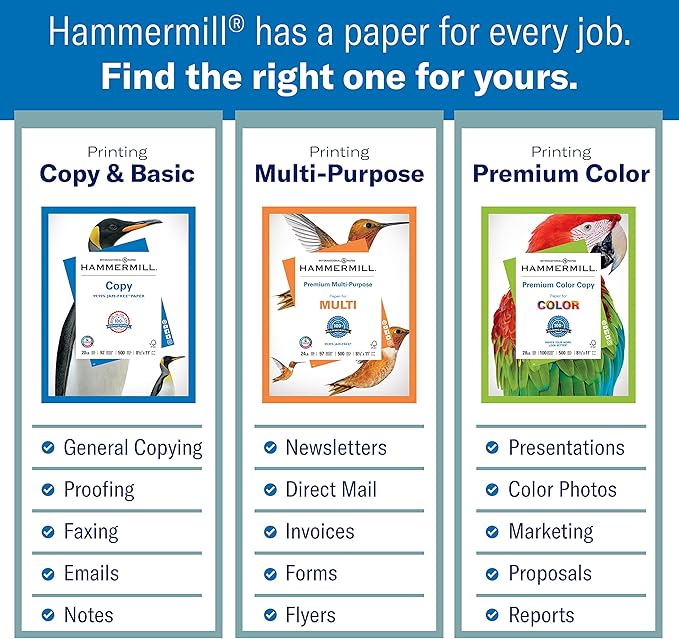 Hammermill Printer Paper, 20 lb Copy Paper, 8.5 x 14 - Image 3