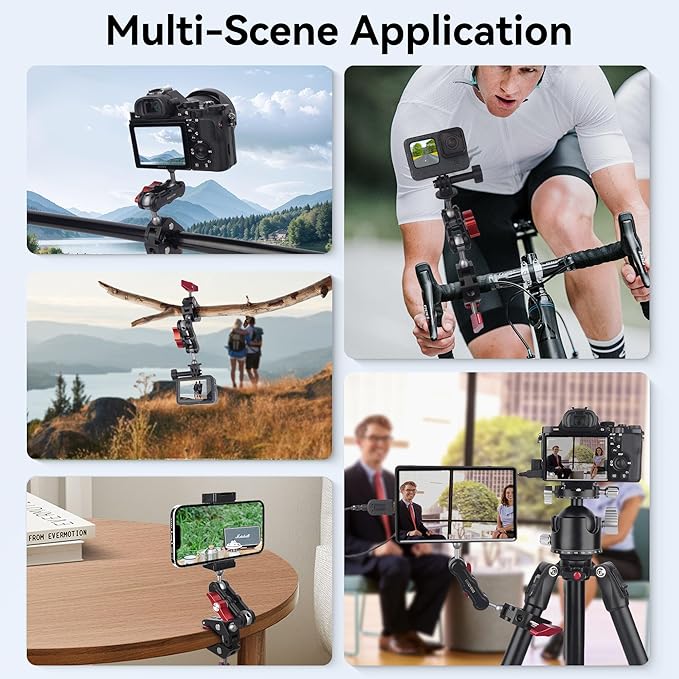Camera Clamp Mount & 360°Ball Head Magic Arm - Image 7