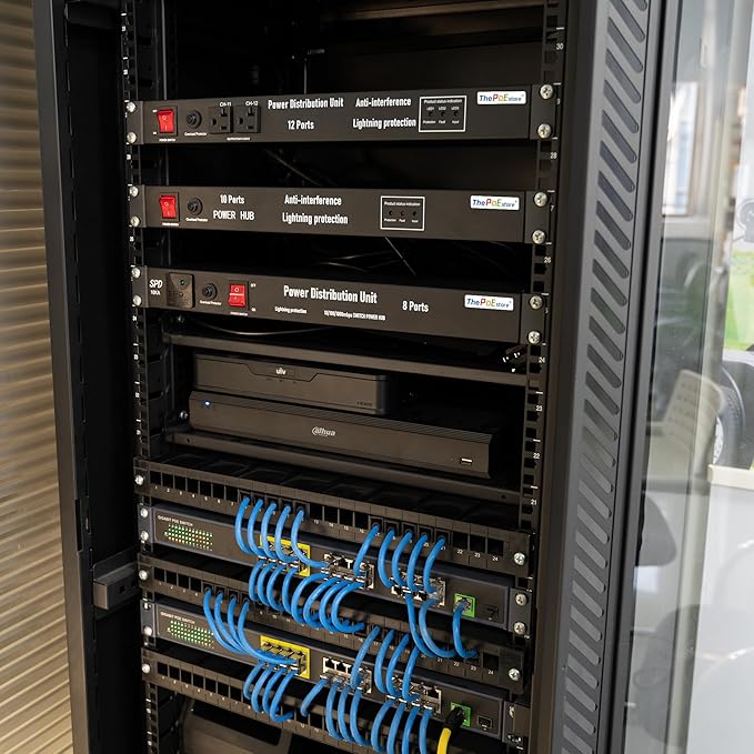 1U PDU Network Servers Surge Protector Power Distribution Unit 12-Outlet - Image 9