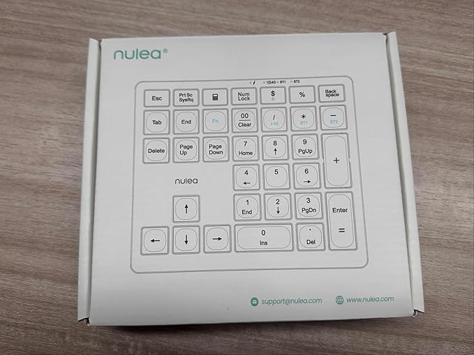 Nulea Wireless Number Pad Bluetooth 5.0 & 2.4G Portable Numeric Keyboard - Image 8