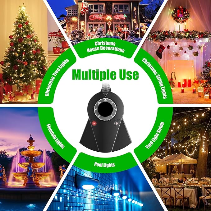Outdoor Light Timer Waterproof, 24 Hours Plug in Timer - Image 7