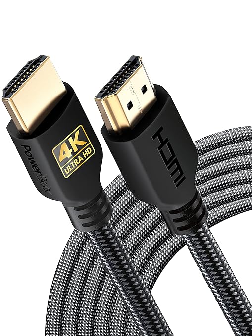 PowerBear 4K HDMI Cable 20 ft | High Speed Hdmi Cables, Braided Nylon & Gold by PowerBear
