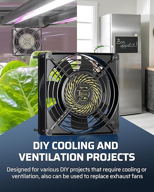 DEWENWILS 120V AC Fan, Waterproof Exhaust Fan 120mm, 13W 2800RPM 60CFM - Image 7