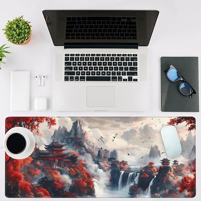 Mouse Pad Large Chinese-Style Landscape Painting Non-Slip Gaming Desk Mat - Image 2