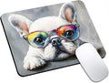 Mouse Pad, Cute Watercolor Bulldog Dog Mouse Pads by HUOCAIREN