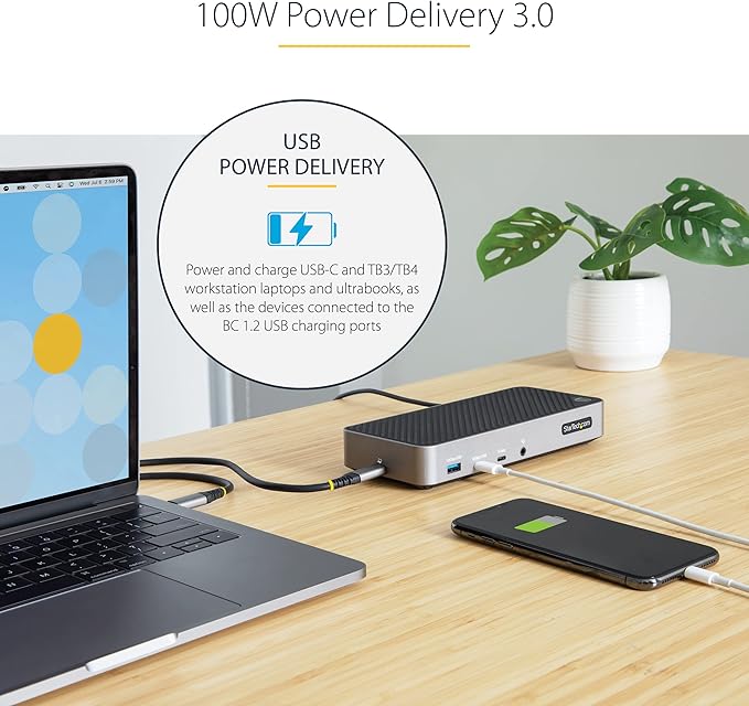 StarTech.com USB-C Triple Monitor Docking Station - Image 4