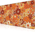 Mouse Pad, Large Retro Boho Hippie Flower Desk Mat, Extended Non-Slip Gaming by NIYLYNSYN