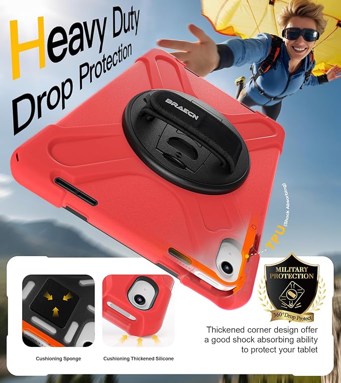 BRAECN for iPad 11th/10th Generation case 11/10.9 inch 2025/2022 Heavy Duty - Image 4
