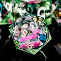 Butterfly DND Dice Pink Liquid Core Dice Set by ORIFANTOU