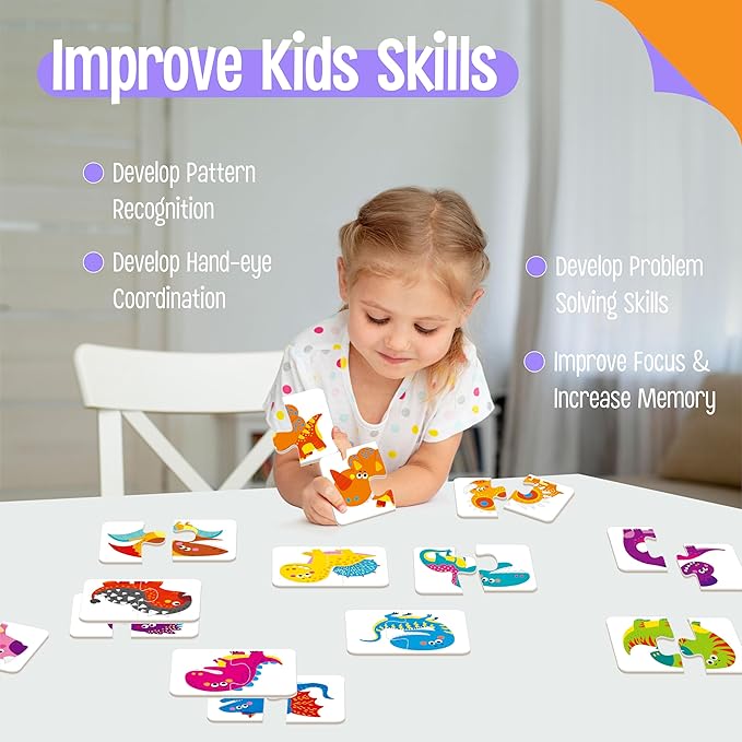 48 Dinosaurs Matching Puzzles - Image 6