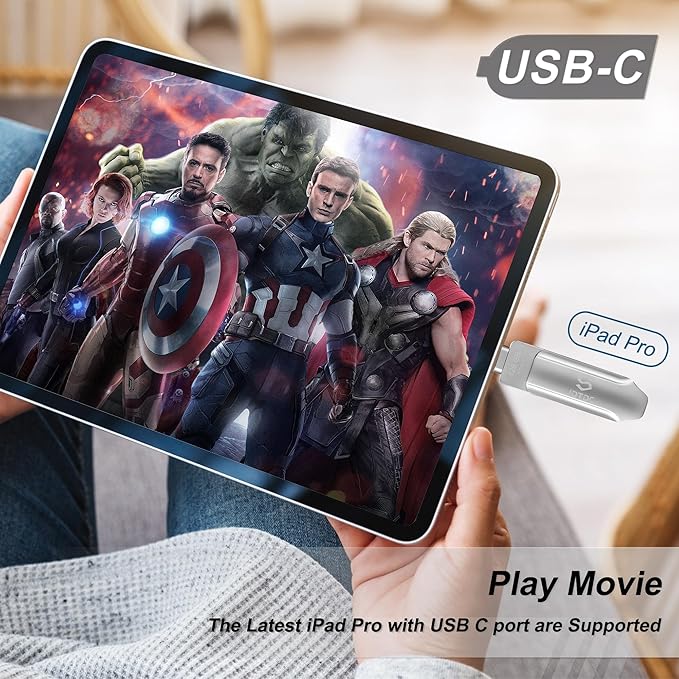128GB Photo-Stick-iPhone-16 15-Flash-Drive iPhone USB C Memory Stick - Image 5