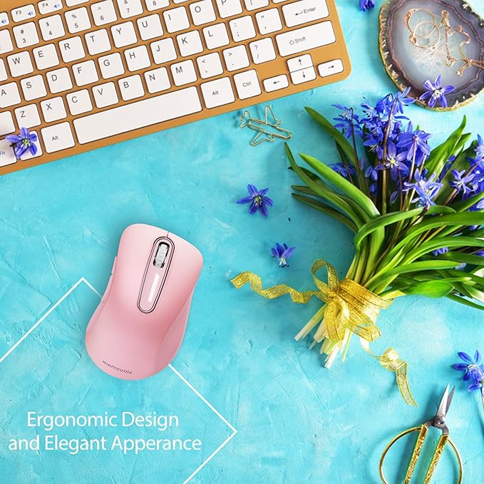 memzuoix 2.4G Wireless Mouse, 1400 DPI Mobile Optical Cordless Mouse - Image 3