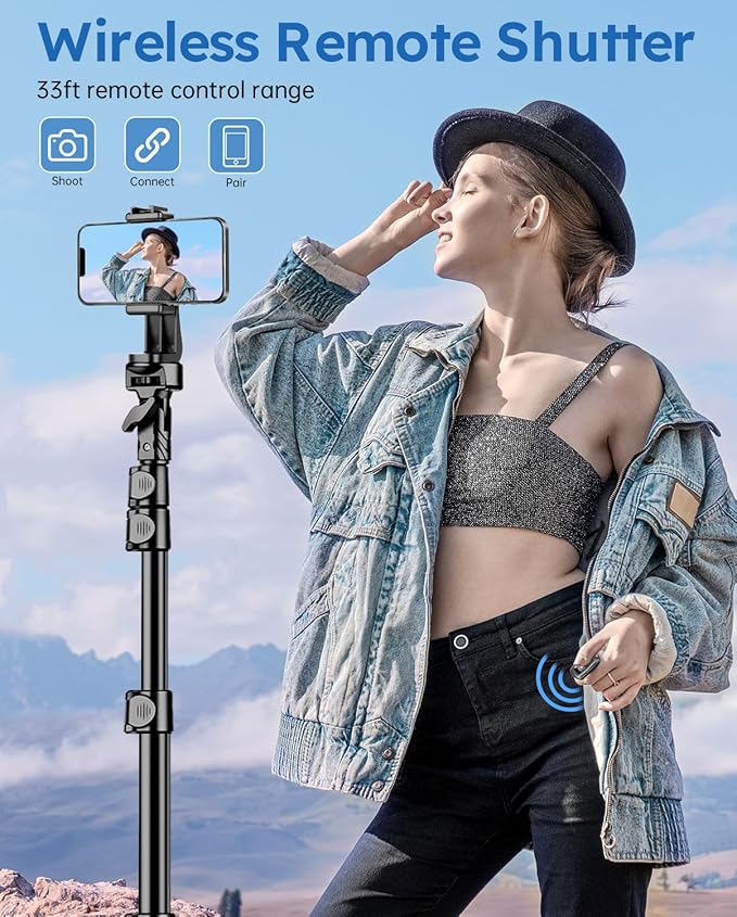 Phone Tripod, Stable & Adjustable Tall, Suit - Image 6
