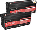 2 pack 12V 200Ah LiFePO4 Battery, 2560Wh Deep Cycle Lithium Iron Phosphate by Dumfume