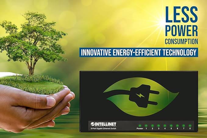 Intellinet 8 Port Gigabit Ethernet Switch – 10 / 100 / 1000 Mbps - Image 5