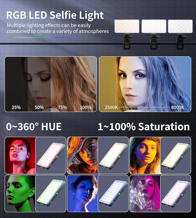 Selfie Light, 96 LED Phone Light - Image 7