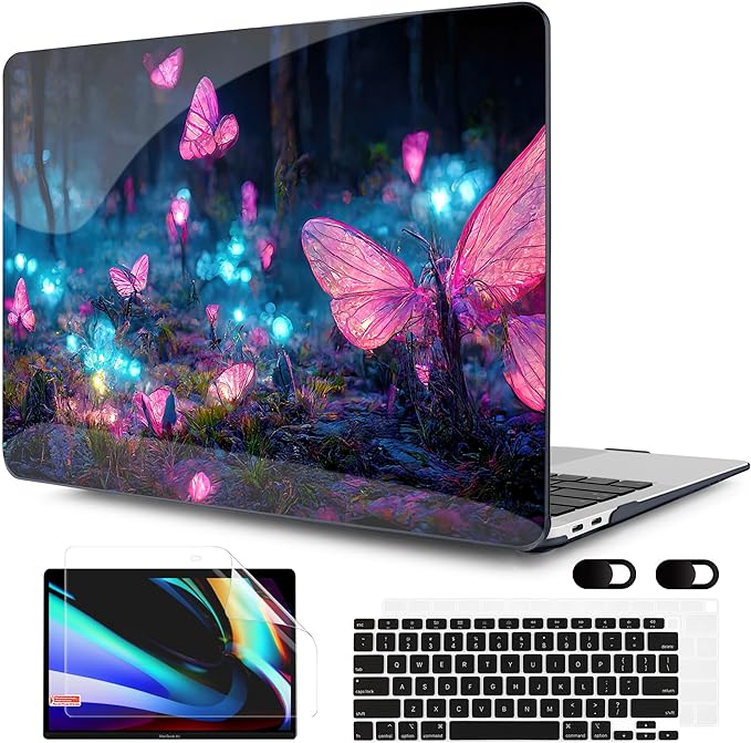 MEEgoodo for MacBook Air 13 inch Case 2021 2020 2019 2018 Released A2337 M1 by MEEgoodo