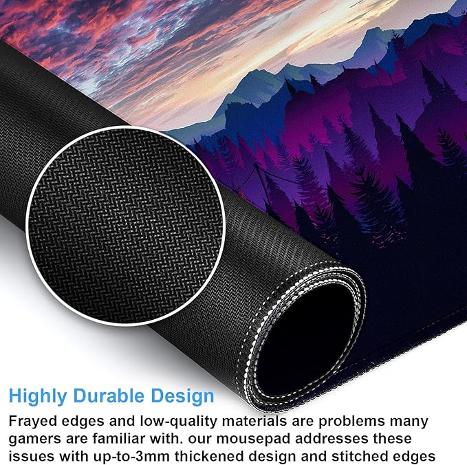 Fantasy Mouse Pad Large Gaming Mousepad Full Desk Computer Pad, 31.5 x 15.7 - Image 4