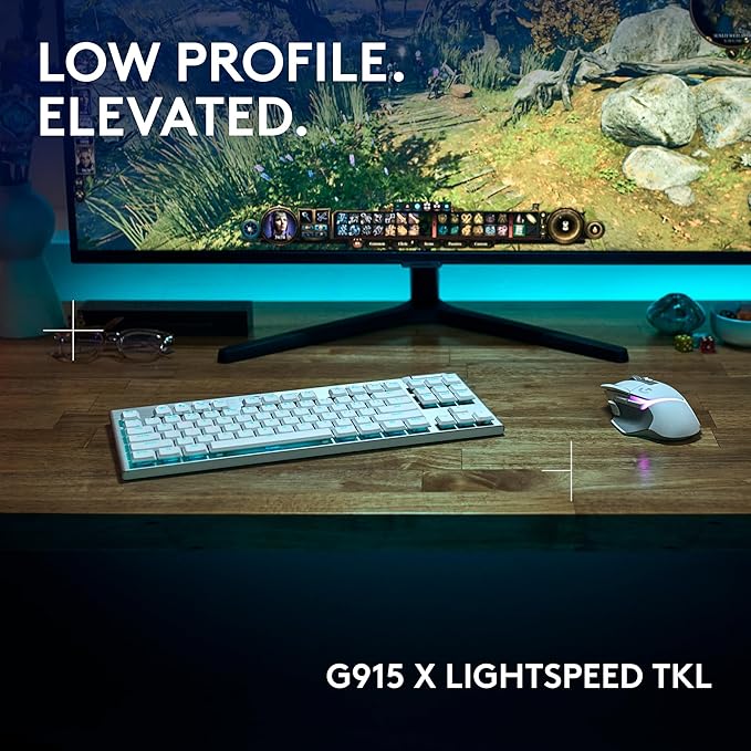 Logitech G915 X Lightspeed TKL Wireless Mechanical Gaming Keyboard, Double-Shot - Image 2