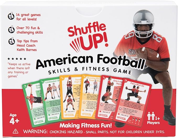 Shuffle Up American Football Card Game – Kids Outdoor Garden Games by ShuffleUpGames