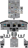 Boeing 737-800 Aircraft Cockpit Training Poster by Unknown