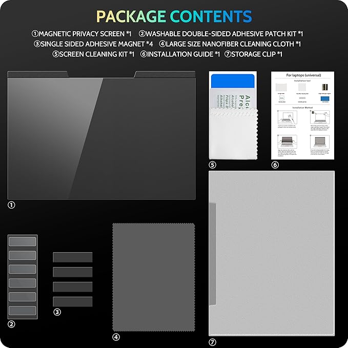 Magnetic Laptop Privacy Screen 14 inch - Image 8