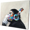 Mouse pad, Mouse pad with Design, Gorilla Oil Painting Graffiti, Funny Home and by Shalysong