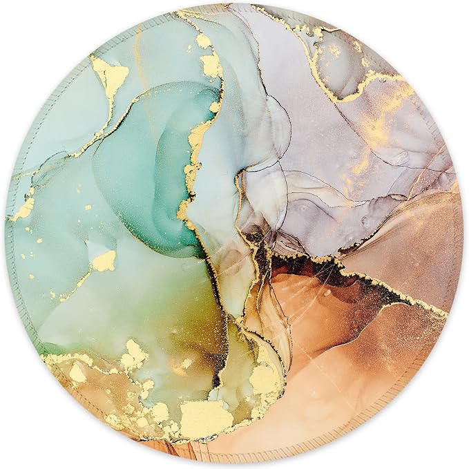 ITNRSIIET Round Mouse Pad with Stitched Edge Premium-Textured Waterproof by +ITNRSIIET