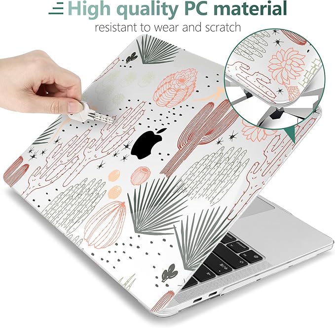 MEEgoodo Case for MacBook Pro 13 inch, Laptop Hard Shell Case - Image 3