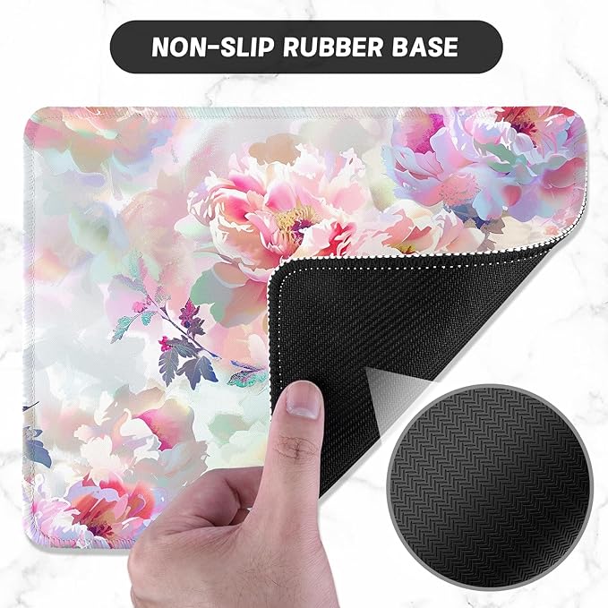 ITNRSIIET Mouse Pad with Stitched Edge Premium Textured Smooth Precise - Image 3