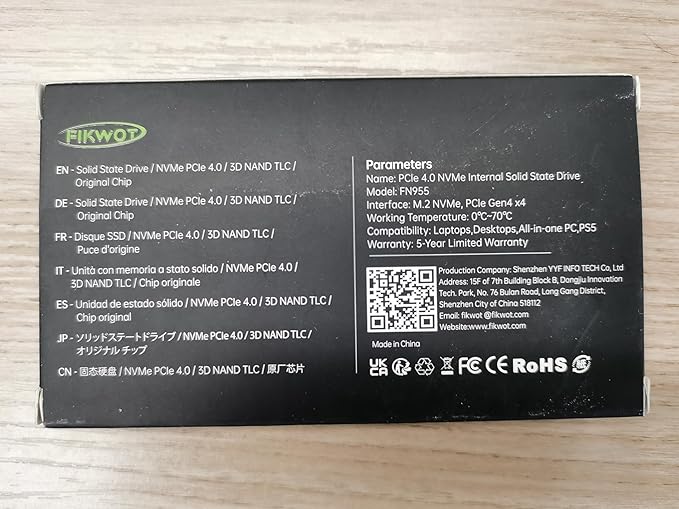 FN955 4TB NVMe SSD M.2 2280 PCIe Gen4x4, 3D NAND TLC Flash Internal Solid State - Image 11
