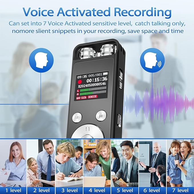 128GB Digital Voice Recorder - Image 4