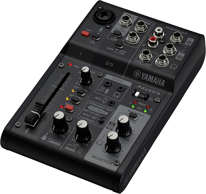 Yamaha AG03MK2 Black Live Streaming Kit - Image 2