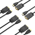 BENFEI 5 Pack HDMI to VGA 6 Feet Cable, Uni-Directional HDMI to VGA Cable by BENFEI