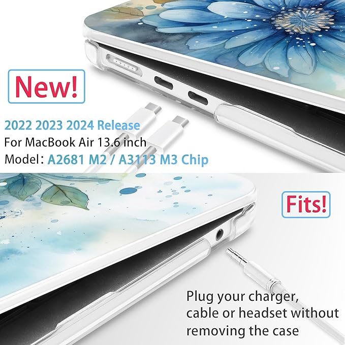 Mektron for 2025 M4 MacBook Air 13.6 Inch A3240 Case Fits 2023 A2681 M2 2024 - Image 2
