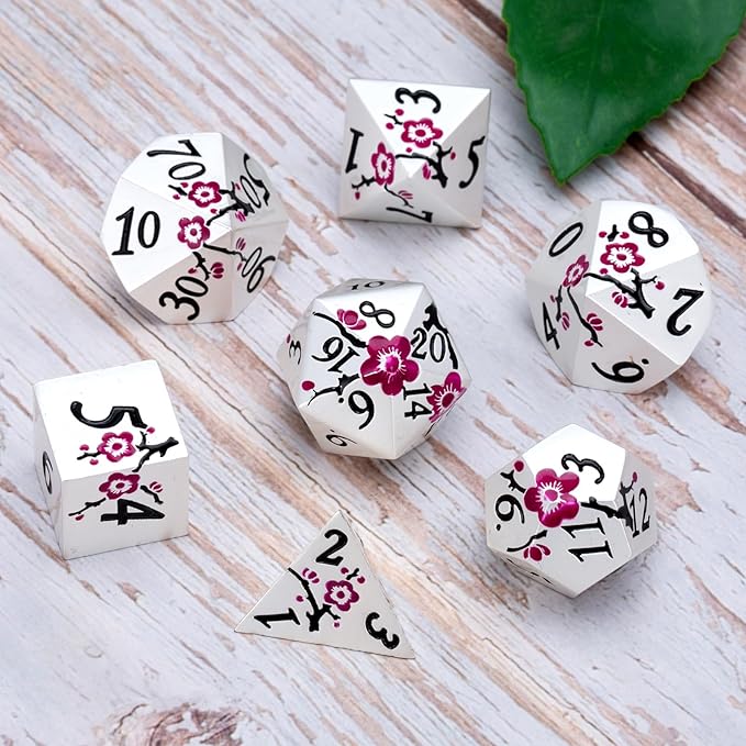 DND Metal Dice Set, RPG Polyhedral Dice - Image 2