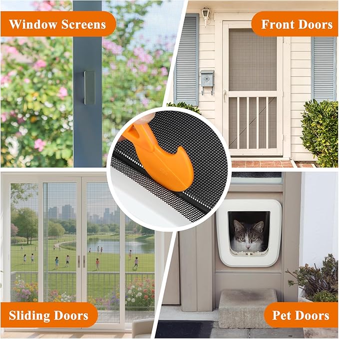 2PACK MAGZO Window&Door Screen Replacement Kit, - Image 8