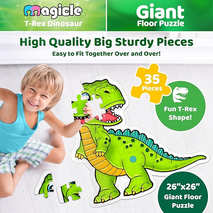 Dinosaur Giant Floor Puzzle - Image 3