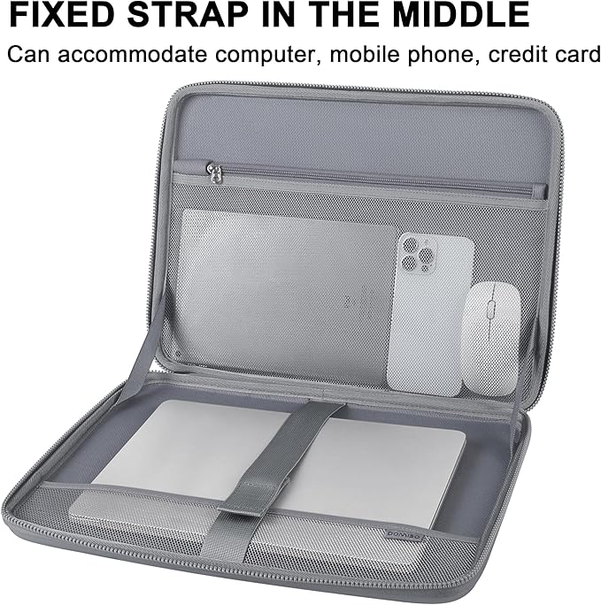 DOMISO 15.6 Inch Laptop Case Rugged Sleeve Waterproof Hard Shell Protective - Image 5