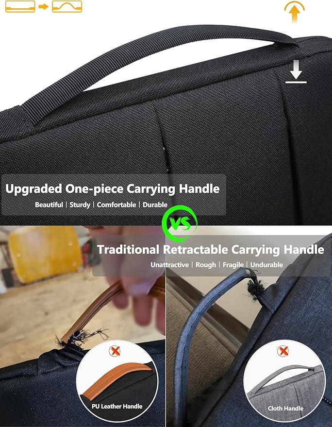 HYZUO 17-17.3 Inch Laptop Sleeve Bag Briefcase - Image 6